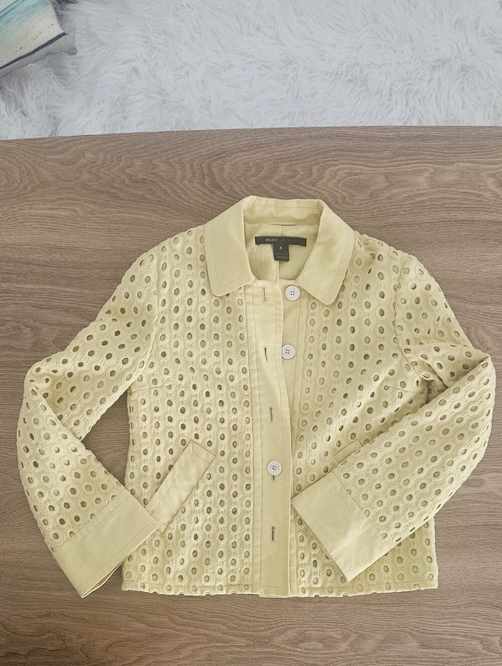 Marc Jacobs Lined Eyelet Cotton Jacket